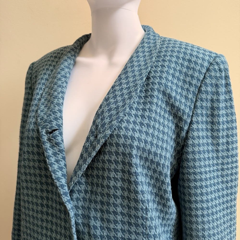 Womens Anna Carole 16 2pc Lined Business Suit Skirt Blazer 100% Silk - Picture 3 of 16